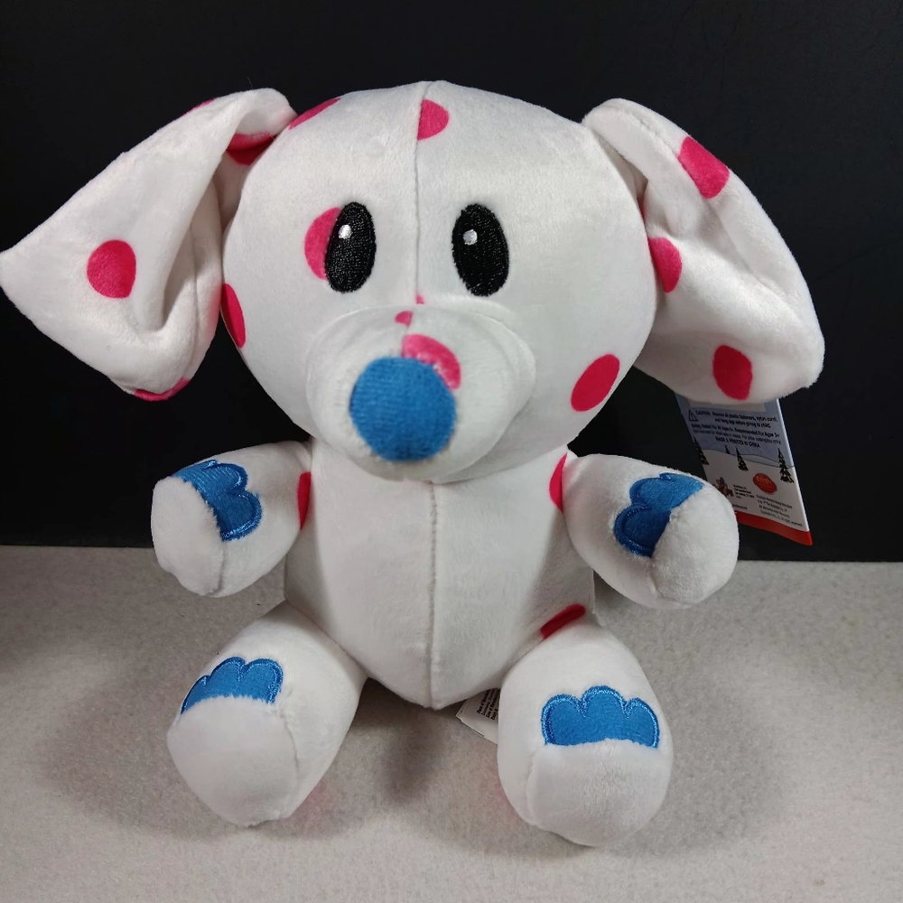 Polka Dot Elephant Rudolph The Red Nosed Reindeer Plush Christmas Misfit 7”